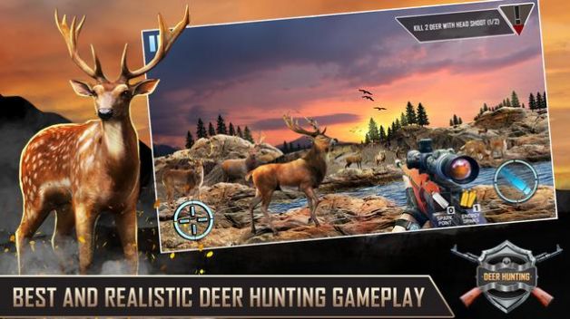 猎鹿人3D射击(Deer Hunter 3D: Shooting Games)v1.2 最新版,第2张